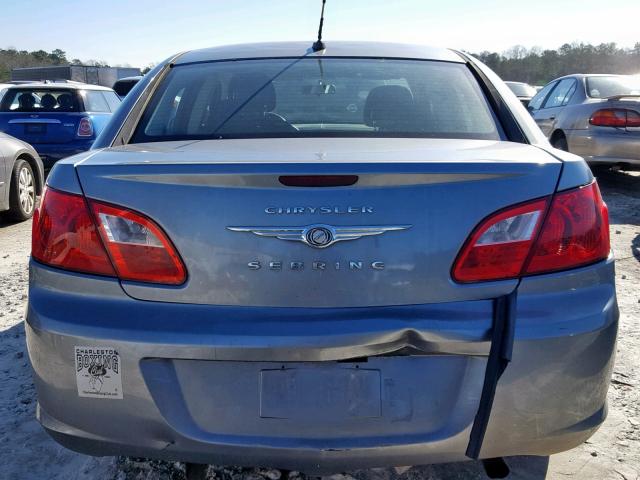 1C3CC4FB8AN140066 - 2010 CHRYSLER SEBRING TO SILVER photo 9