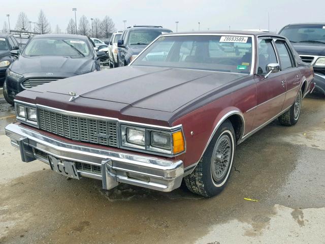 1N69G9S202364 - 1979 CHEVROLET CAPRICE MAROON photo 2