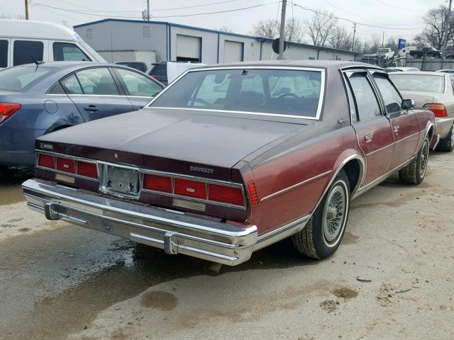 1N69G9S202364 - 1979 CHEVROLET CAPRICE MAROON photo 4
