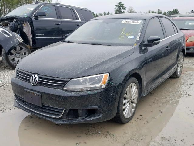 3VWLL7AJ2DM389146 - 2013 VOLKSWAGEN JETTA TDI BLACK photo 2