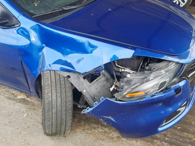 1C3CDFBB7ED723643 - 2014 DODGE DART SXT BLUE photo 9