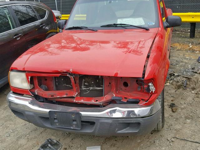 1FTYR10C21TA00882 - 2001 FORD RANGER RED photo 9