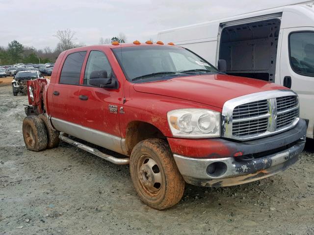 3D7MX49A98G151125 - 2008 DODGE RAM 3500 RED photo 1