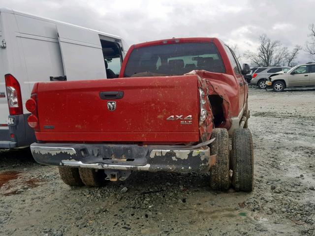 3D7MX49A98G151125 - 2008 DODGE RAM 3500 RED photo 4