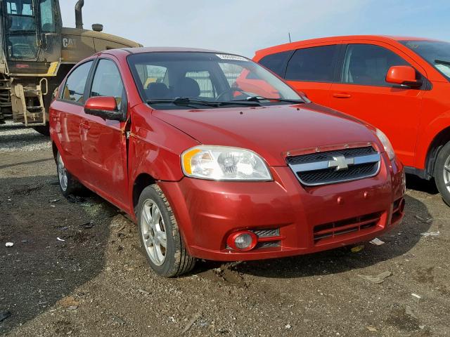 KL1TG5DE8BB131963 - 2011 CHEVROLET AVEO LT RED photo 1