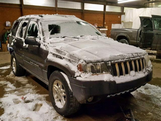 1J4GW48SX4C270765 - 2004 JEEP GRAND CHER GRAY photo 1