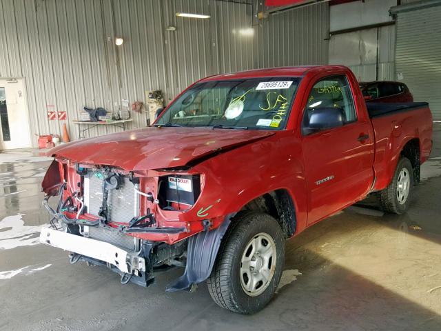 5TENX22N69Z646226 - 2009 TOYOTA TACOMA RED photo 2