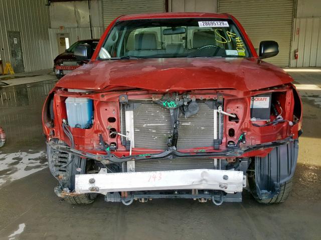 5TENX22N69Z646226 - 2009 TOYOTA TACOMA RED photo 9