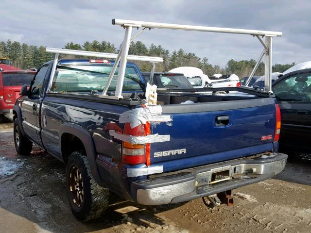 1GTGC24U82Z207264 - 2002 GMC NEW SIERRA BLUE photo 3