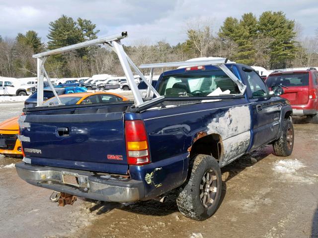 1GTGC24U82Z207264 - 2002 GMC NEW SIERRA BLUE photo 4