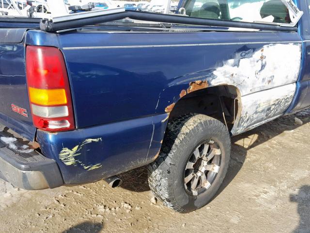 1GTGC24U82Z207264 - 2002 GMC NEW SIERRA BLUE photo 9