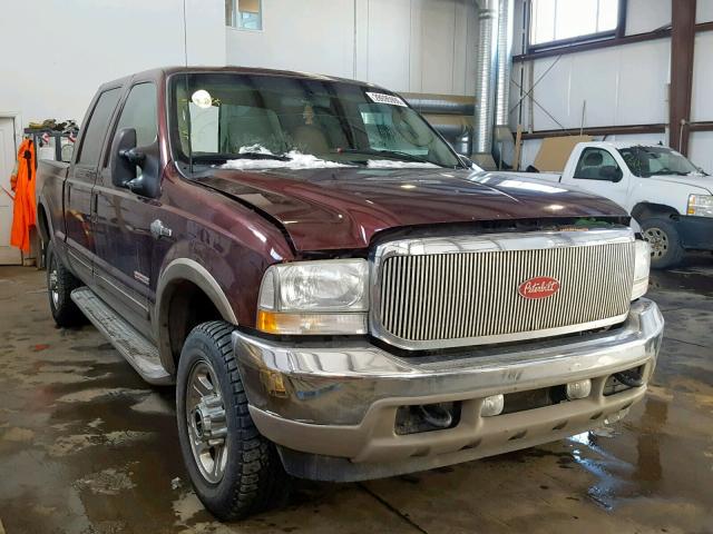 1FTSW31P33EB58876 - 2003 FORD F350 SRW S MAROON photo 1