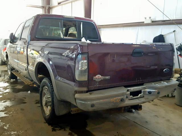 1FTSW31P33EB58876 - 2003 FORD F350 SRW S MAROON photo 3