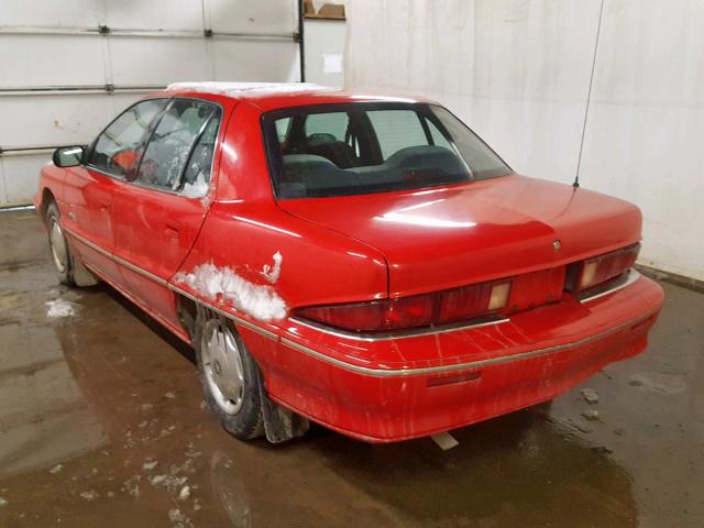 1G4NV55M5SC448845 - 1995 BUICK SKYLARK GR RED photo 3