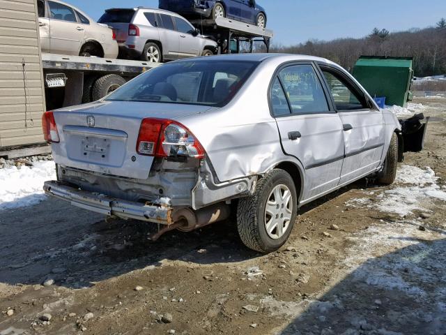 1HGES16325L020913 - 2005 HONDA CIVIC DX V SILVER photo 4