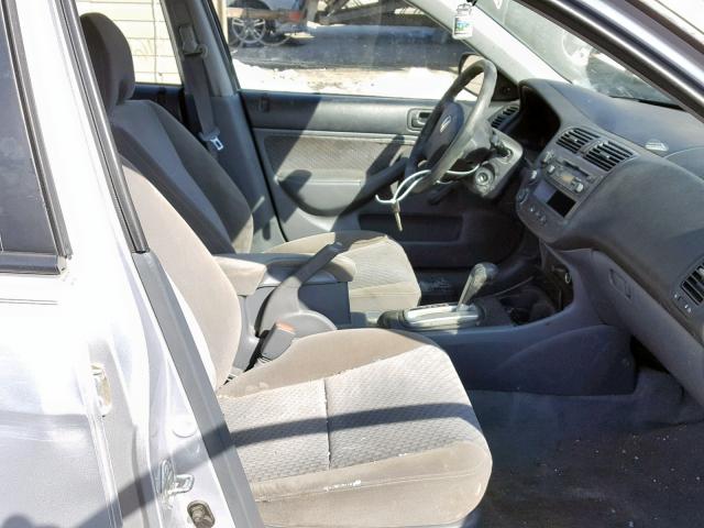 1HGES16325L020913 - 2005 HONDA CIVIC DX V SILVER photo 5