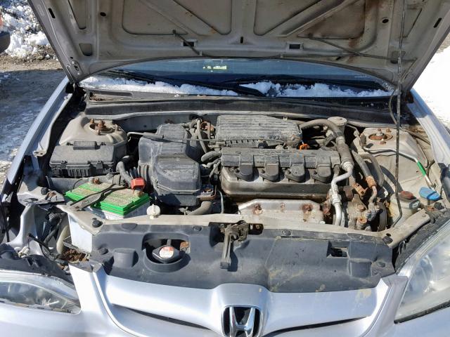 1HGES16325L020913 - 2005 HONDA CIVIC DX V SILVER photo 7