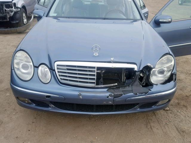 WDBUF65J44A469014 - 2004 MERCEDES-BENZ E 320 BLUE photo 7