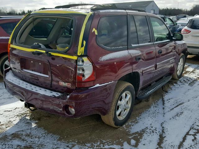 1GKDT13S652150741 - 2005 GMC ENVOY BURGUNDY photo 4