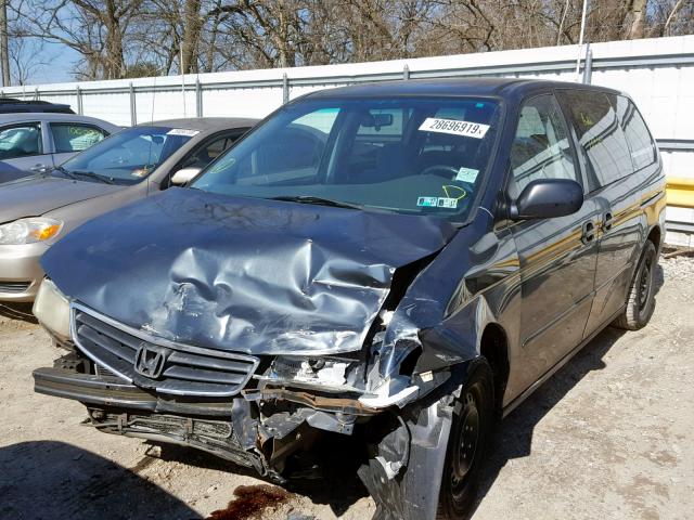 5FNRL18593B071837 - 2003 HONDA ODYSSEY LX GRAY photo 2