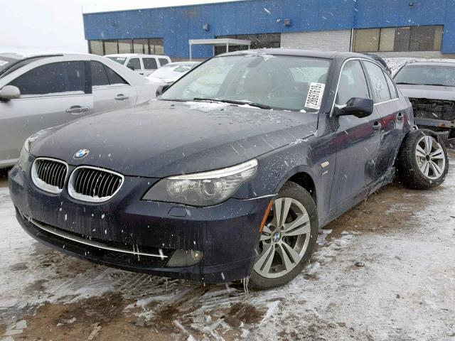 WBANV1C52AC388446 - 2010 BMW 528 XI BLUE photo 2