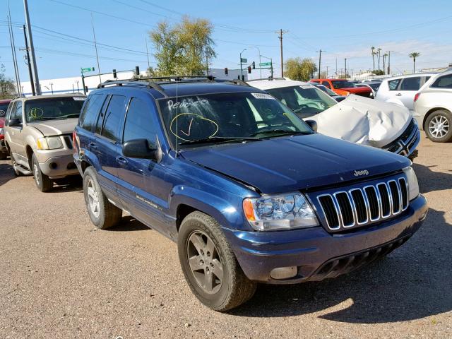 1J8GW58J73C585789 - 2003 JEEP GRAND CHER BLUE photo 1