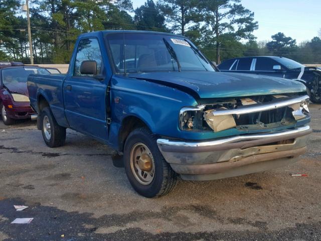 1FTCR10U9TPB59123 - 1996 FORD RANGER GREEN photo 1