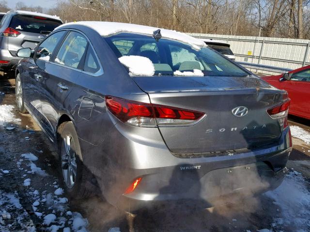 5NPE34AF6JH634800 - 2018 HYUNDAI SONATA SPO SILVER photo 3