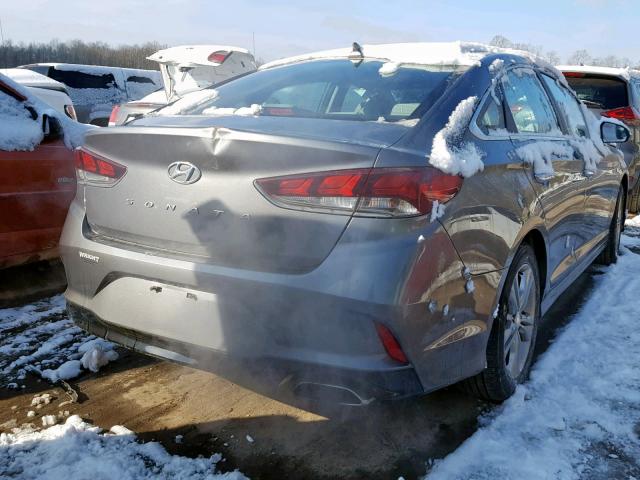 5NPE34AF6JH634800 - 2018 HYUNDAI SONATA SPO SILVER photo 4