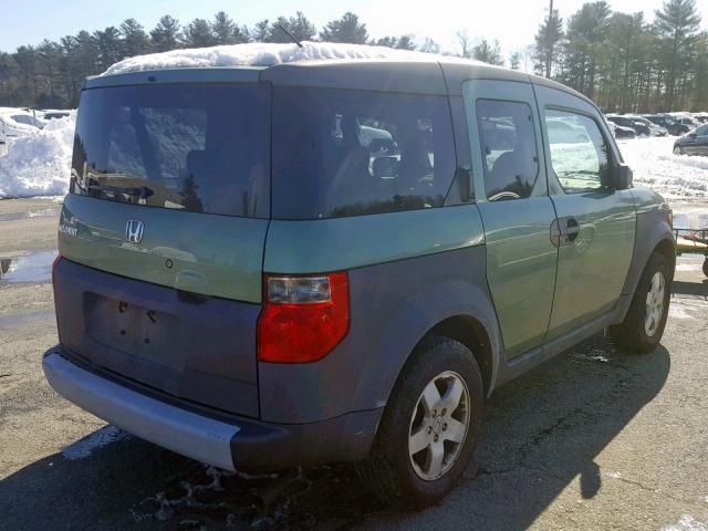 5J6YH18593L016440 - 2003 HONDA ELEMENT EX GREEN photo 4