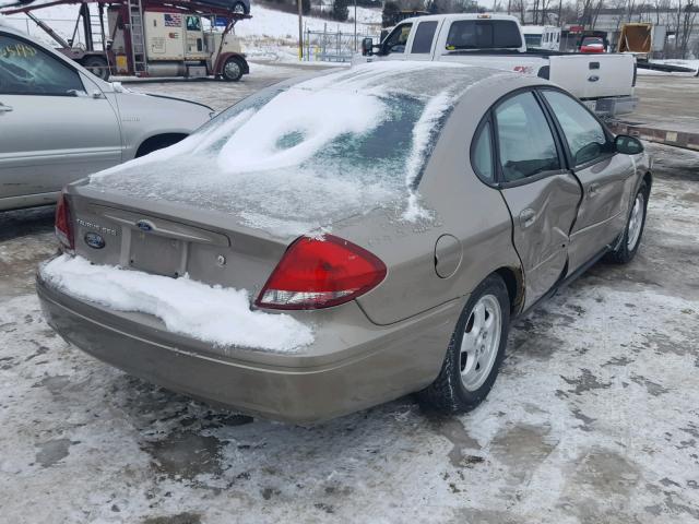 1FAFP55254G147933 - 2004 FORD TAURUS SES TAN photo 4