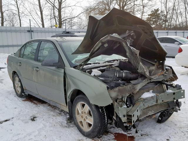 1G1ZT54895F143490 - 2005 CHEVROLET MALIBU LS GREEN photo 1