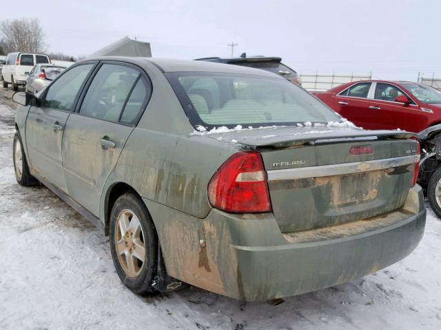 1G1ZT54895F143490 - 2005 CHEVROLET MALIBU LS GREEN photo 3