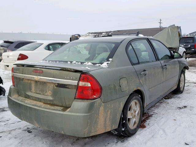 1G1ZT54895F143490 - 2005 CHEVROLET MALIBU LS GREEN photo 4