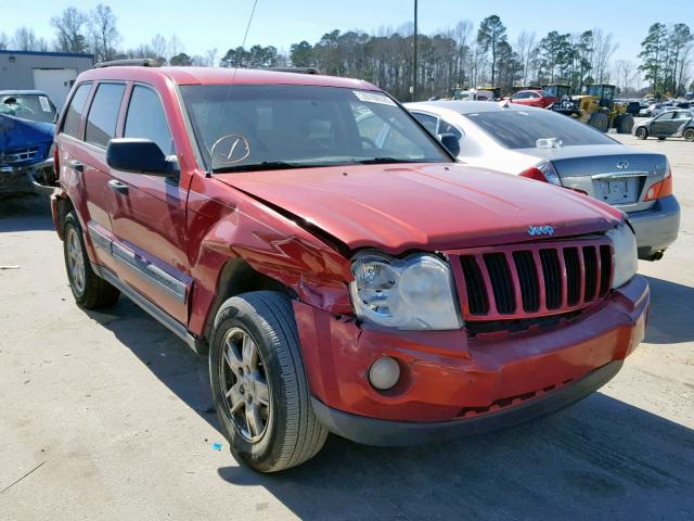 1J4GS48K55C525755 - 2005 JEEP GRAND CHER RED photo 1