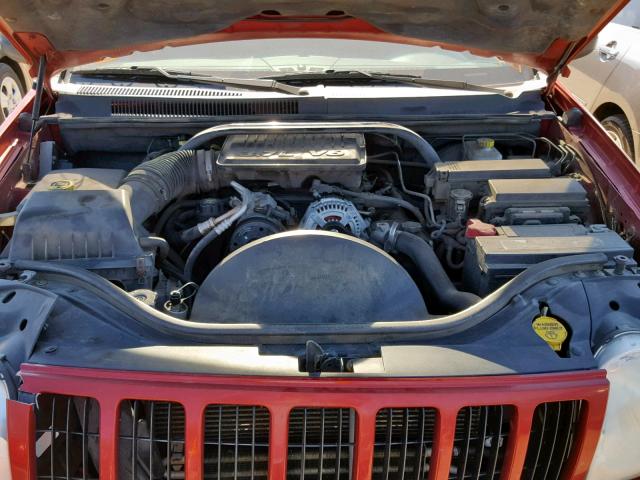 1J4GS48K55C525755 - 2005 JEEP GRAND CHER RED photo 7