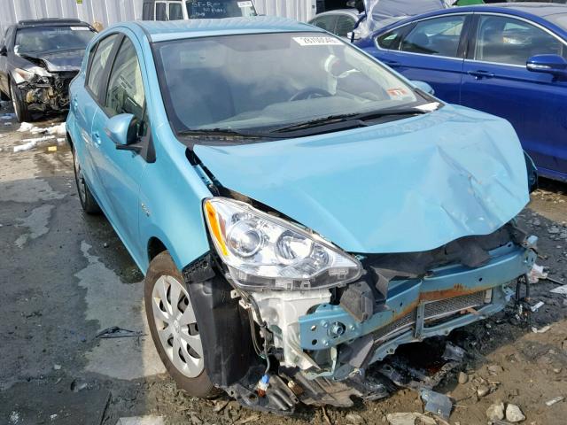 JTDKDTB33C1029982 - 2012 TOYOTA PRIUS C BLUE photo 1