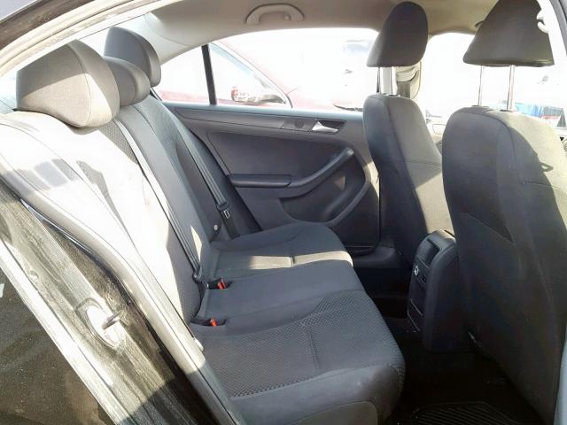 3VW2K7AJ6EM395189 - 2014 VOLKSWAGEN JETTA BASE BLACK photo 6