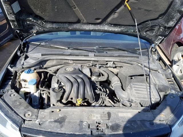 3VW2K7AJ6EM395189 - 2014 VOLKSWAGEN JETTA BASE BLACK photo 7