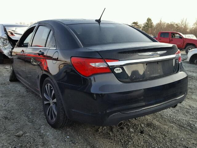 1C3CCBBG3CN277120 - 2012 CHRYSLER 200 TOURIN BLACK photo 3