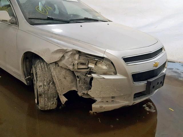 1G1ZC5EU4BF149236 - 2011 CHEVROLET MALIBU 1LT SILVER photo 9