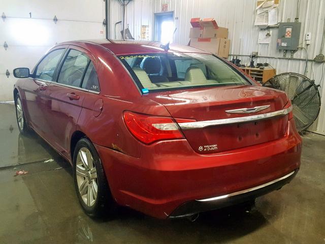 1C3BC1FG1BN576684 - 2011 CHRYSLER 200 TOURIN RED photo 3