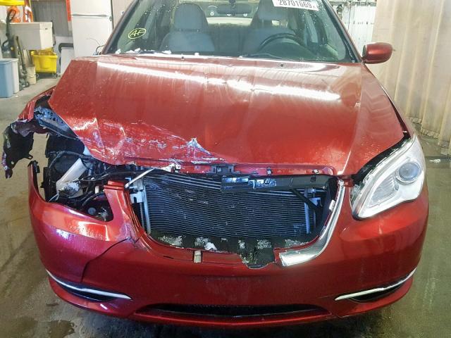 1C3BC1FG1BN576684 - 2011 CHRYSLER 200 TOURIN RED photo 9