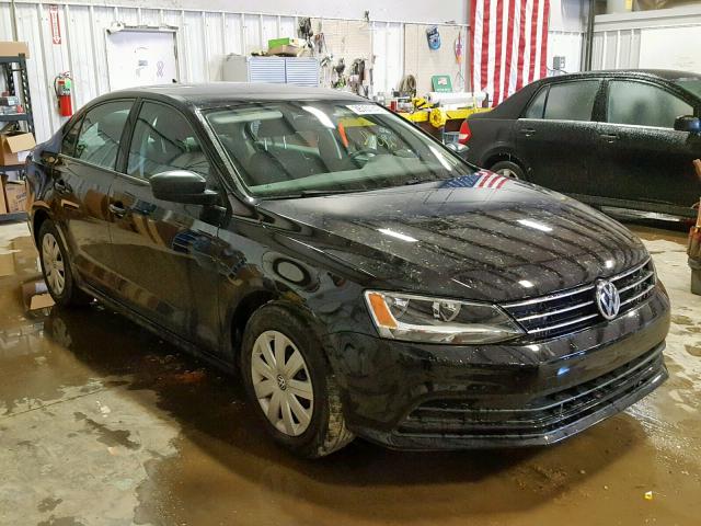 3VW2K7AJ6FM414521 - 2015 VOLKSWAGEN JETTA BASE BLACK photo 1