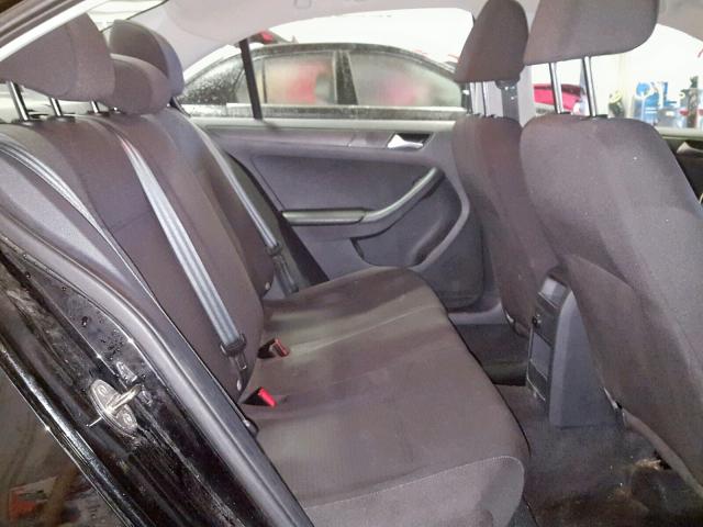 3VW2K7AJ6FM414521 - 2015 VOLKSWAGEN JETTA BASE BLACK photo 6