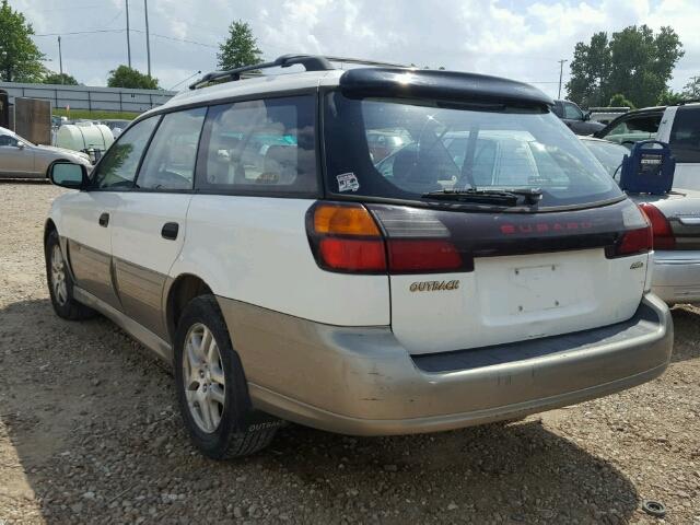 4S3BH675716633728 - 2001 SUBARU LEGACY OUT WHITE photo 3