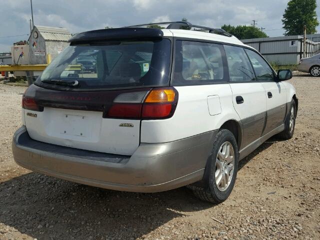 4S3BH675716633728 - 2001 SUBARU LEGACY OUT WHITE photo 4