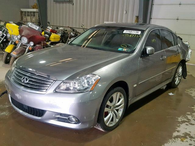 JNKAY01F48M652249 - 2008 INFINITI M35 BASE GRAY photo 2