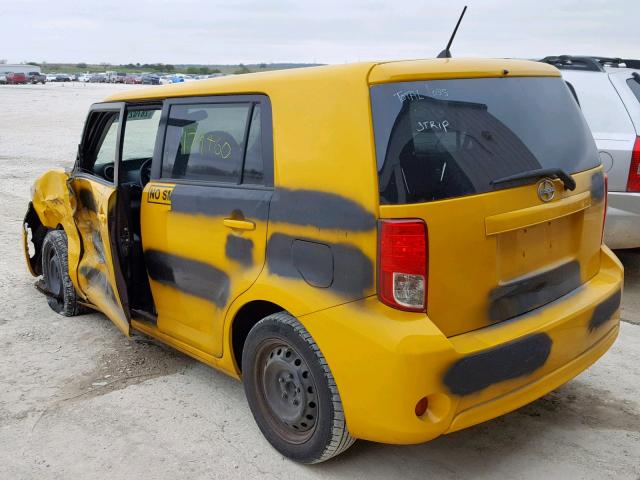 JTLZE4FE5DJ044177 - 2013 TOYOTA SCION XB 黄色 照片 3