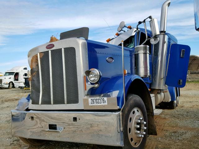 1XPXDB9X29N777387 - 2009 PETERBILT 389 BLUE photo 2